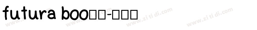 futura boo字体字体转换